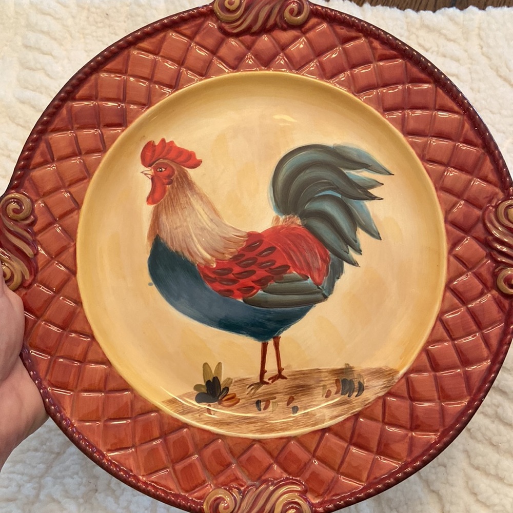 Tuscan Rooster by Certified International by Pamela Gladding